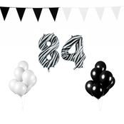 84 jaar Verjaardag Versiering Pakket Zebra