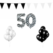50 jaar Verjaardag Versiering Pakket Zebra