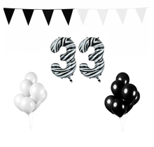 33 jaar Verjaardag Versiering Pakket Zebra