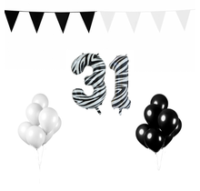 31 jaar Verjaardag Versiering Pakket Zebra