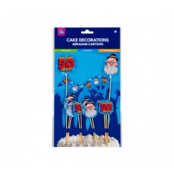 Taart decoratie Abraham Cartoon