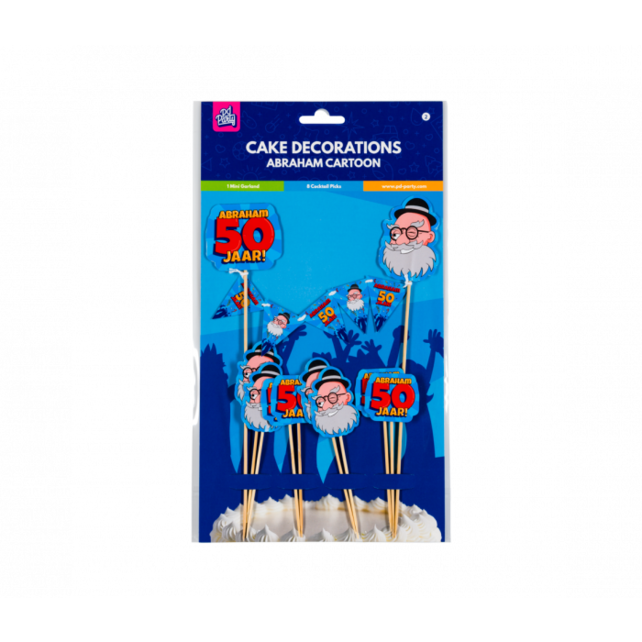Taart decoratie Abraham Cartoon