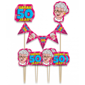 Taart decoratie Sarah Cartoon Taart decoratie Sarah Cartoon