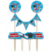 Taart decoratie Geslaagd School Cartoon Taart decoratie Geslaagd School Cartoon