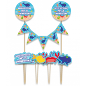 Taart decoratie Gefeliciteerd Zwemdiploma