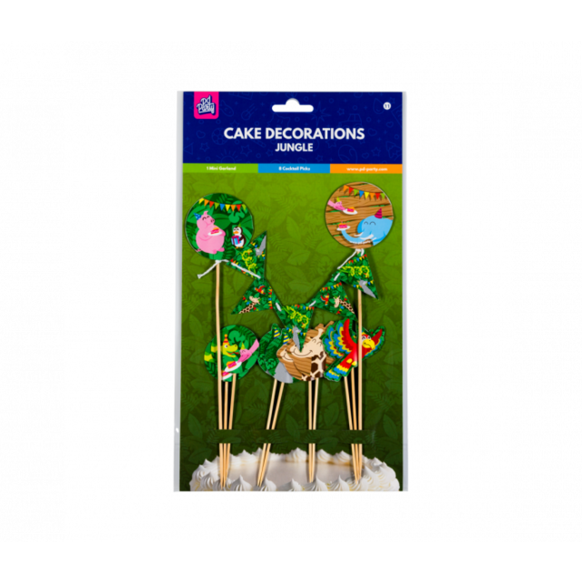 Taart decoratie Jungle versiering
