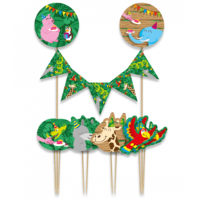 Taart decoratie Jungle versiering