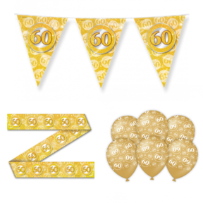 60 jaar Getrouwd Versiering pakket - S