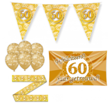 60 jaar Getrouwd Versiering pakket - M