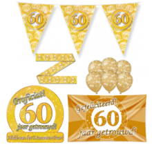 60 jaar Getrouwd Versiering pakket - L