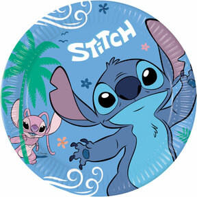 Stitch papieren borden 23cm 8 stuks