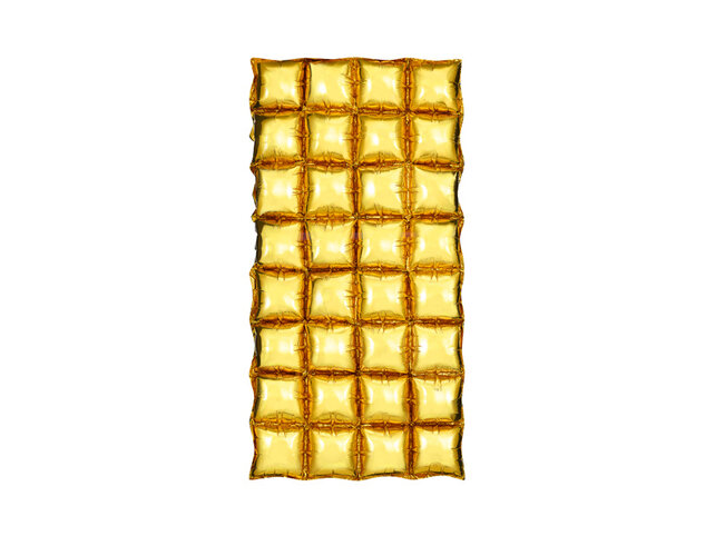 Folieballon gordijn metallic goud 72x143cm