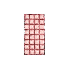 Folieballon gordijn metallic rose goud 72x143cm