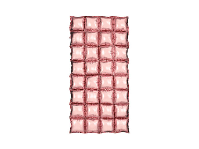 Folieballon gordijn metallic rose goud 72x143cm