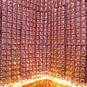 Folieballon gordijn metallic rose goud 72x143cm