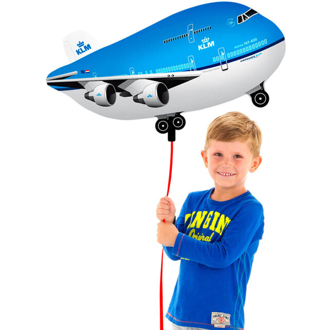 Folieballon KLM vliegtuig 95x45cm