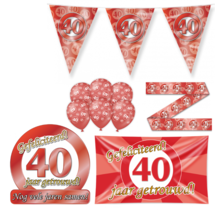 40 jaar Getrouwd Versiering pakket - L
