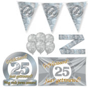 25 jaar Getrouwd Versiering pakket - L