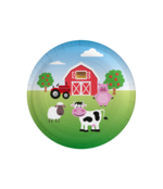 Boerderij papieren borden 23cm 8 stuks