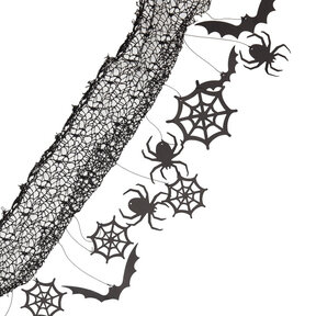 Hangdecoratie Spinnenweb en vleermuizen
