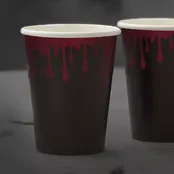 Halloween papier Bloody Black 8 stuks