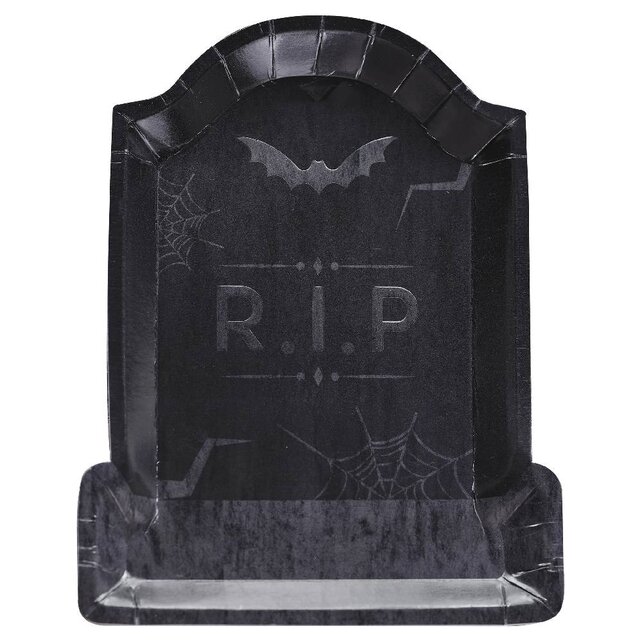 Halloween grafsteen bordjes 15x20cm
