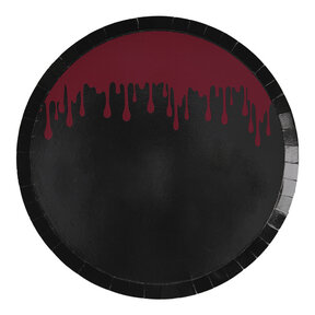 Halloween borden met bloedspetters 25cm 8 stuks
