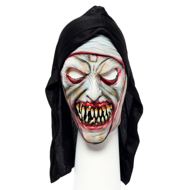 Latex zombie nonnen masker