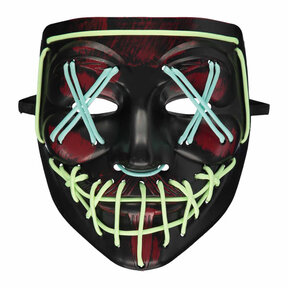 Glow in the dark masker met bloedspatten