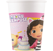 Gabby's Dollhouse papieren bekers 200ml 8 stuks