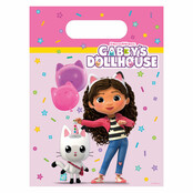Gabby's Dollhouse plastic uitdeelzakjes 6 stuks Gabby's Dollhouse plastic uitdeelzakjes 6 stuks