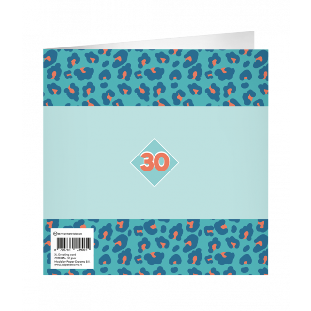 XL Wenskaart woohoo 30 jaar