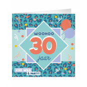XL Wenskaart woohoo 30 jaar