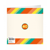 XL Wenskaart happy 40 jaar
