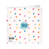 XL Wenskaart hoera 50 jaar