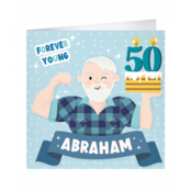 XL Wenskaart Abraham 50 jaar