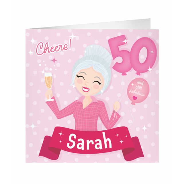 XL Wenskaart Sarah 50 jaar XL Wenskaart Sarah 50 jaar