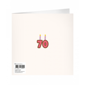 XL Wenskaart hoera 70 jaar