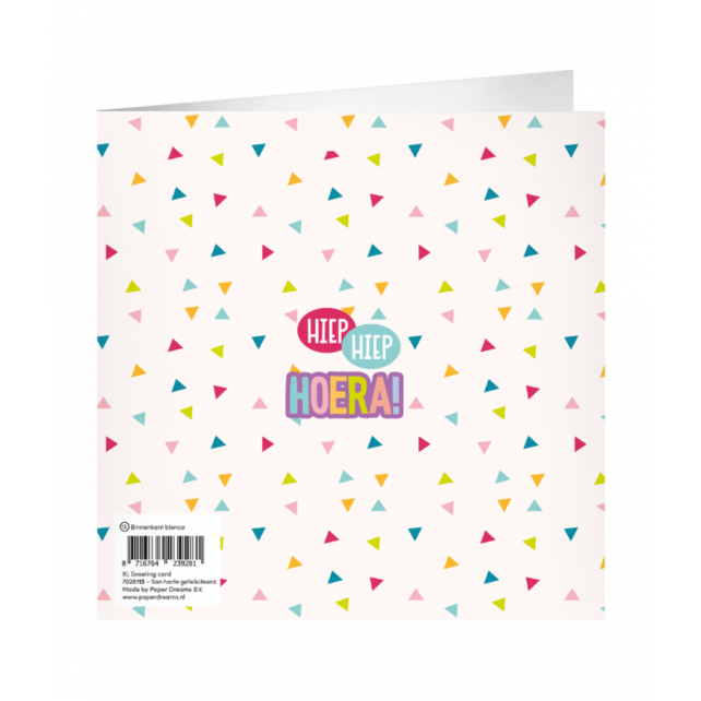 XL Wenskaart van harte gefeliciteerd