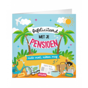 XL Wenskaart Gefeliciteerd met je pensioen XL Wenskaart Gefeliciteerd met je pensioen