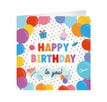 XL Wenskaart Happy Birthday