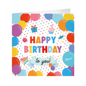 XL Wenskaart Happy Birthday