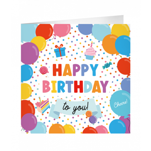 XL Wenskaart Happy Birthday