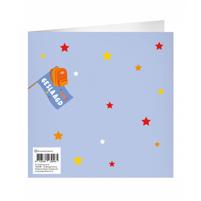 XL Wenskaart Hoppatee geslaagd