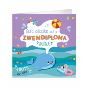 XL Wenskaart Gefeliciteerd met je zwemdiploma