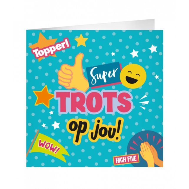 XL Wenskaart Super trots op jou!