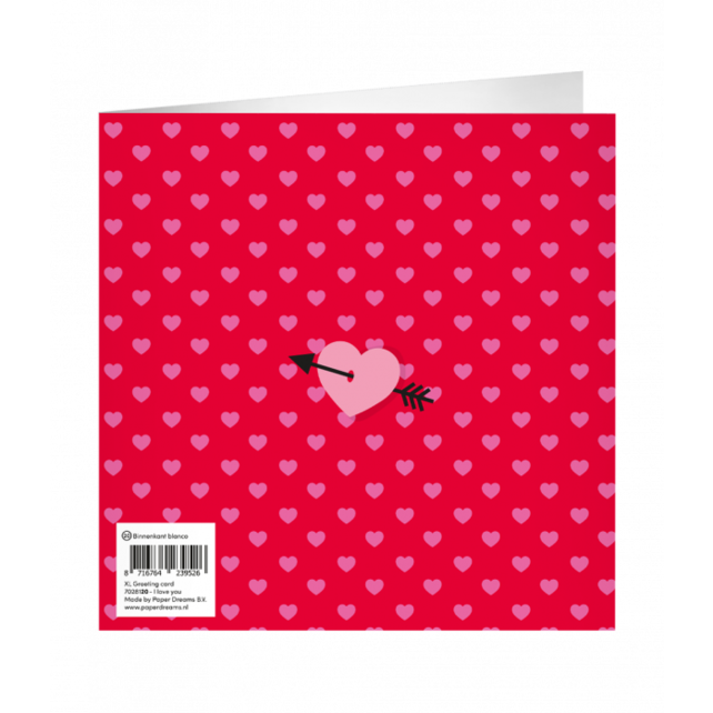 XL Wenskaart I Love You