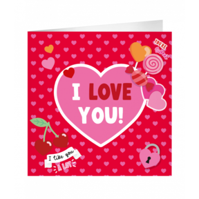XL Wenskaart I Love You