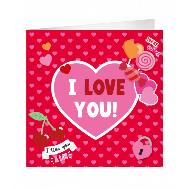 XL Wenskaart I Love You