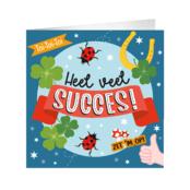 XL Wenskaart heel veel succes